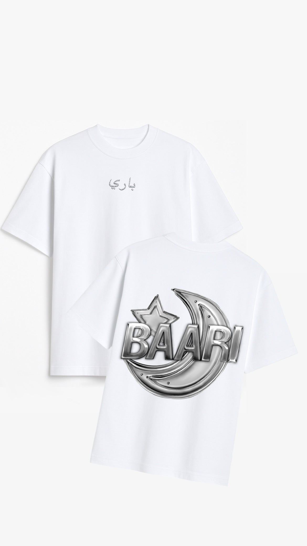 BAARI Crescent Chrome Tee