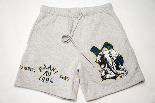 BAARI Japanese Denim Grey Shorts